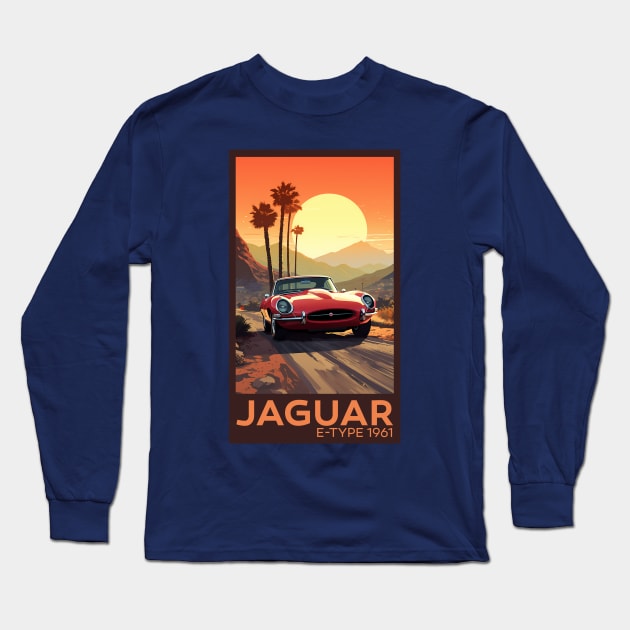 Jaguar E-Type Series 1 Long Sleeve T-Shirt by MaxDeSanje 